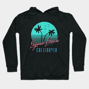 Laguna Beach Retro Sunset Hoodie